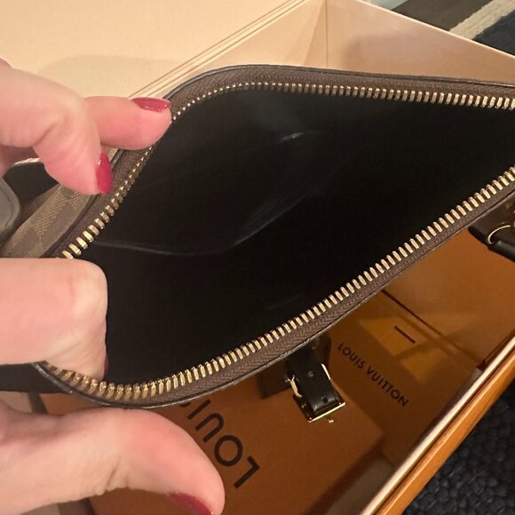 *AUTHENTIC* Louis Vuitton Damier Ebene Odeon PM Black - Picture 7 of 8